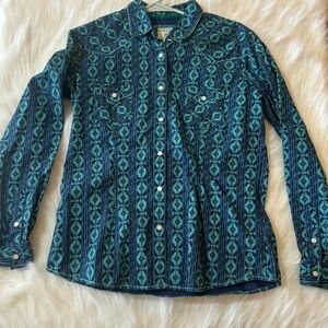 Panhandle Rough Stock Long Sleeve Shirt Medium
